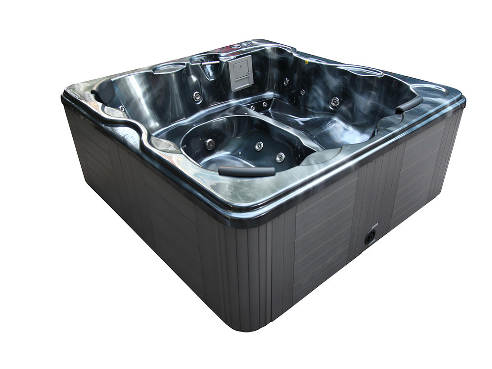 Spa "Cuba" de 6 lugares - Tanque cinza - Sistema Balboa + Bluetooth integrado - 220x210x80cm