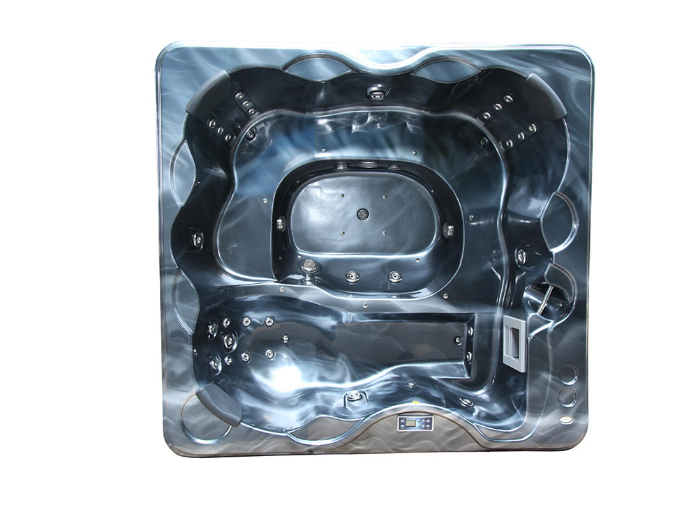 Spa "Cuba" de 6 lugares - Tanque cinza - Sistema Balboa + Bluetooth integrado - 220x210x80cm