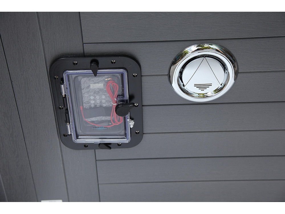 Spa "Cuba" de 6 lugares - Tanque cinza - Sistema Balboa + Bluetooth integrado - 220x210x80cm