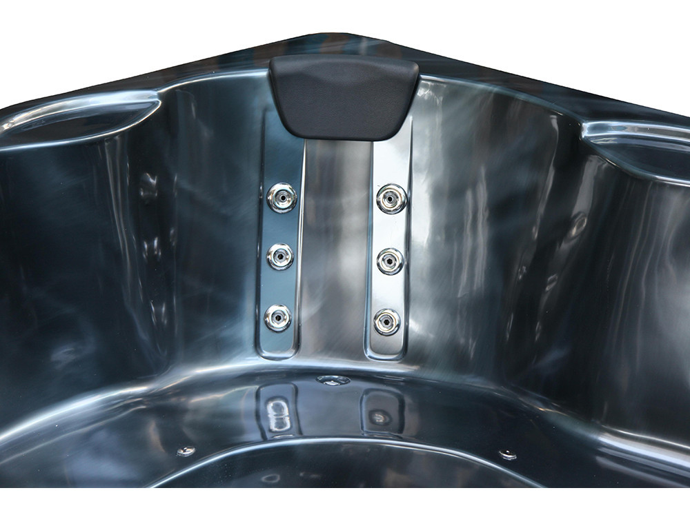 Spa "Cuba" de 6 lugares - Tanque cinza - Sistema Balboa + Bluetooth integrado - 220x210x80cm