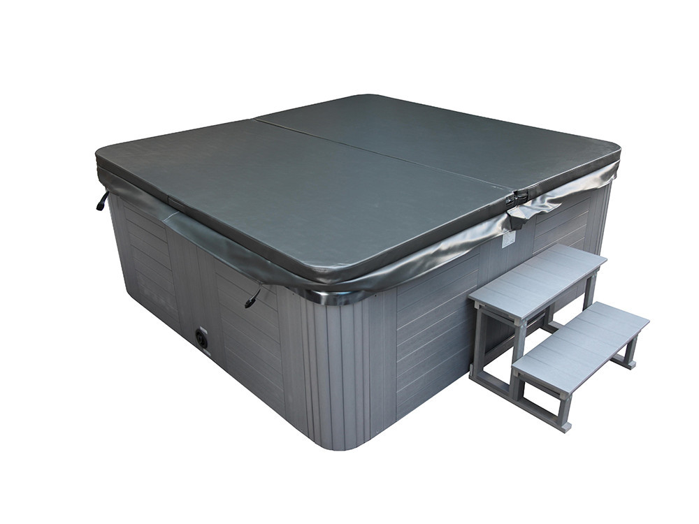 Spa "Cuba" de 6 lugares - Tanque cinza - Sistema Balboa + Bluetooth integrado - 220x210x80cm