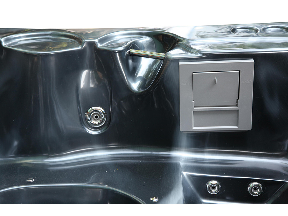 Spa "Cuba" de 6 lugares - Tanque cinza - Sistema Balboa + Bluetooth integrado - 220x210x80cm