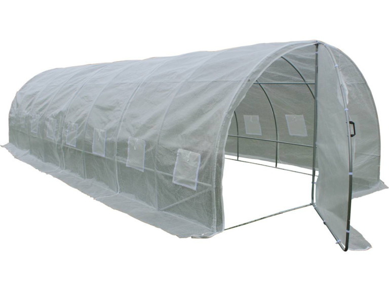 Estufa de túnel "Mimosa" com porta - 180 g/m² - 24 m² - 8 x 3 x 2 m