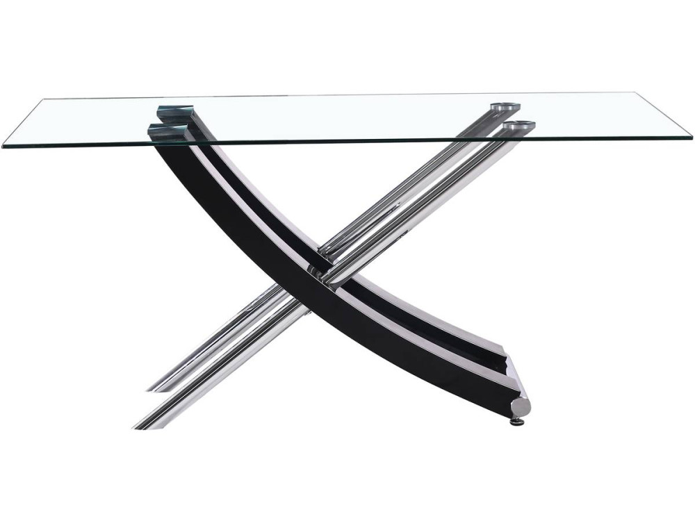 Mesa de jantar "Diva" - 160 x 90 x 76 cm - Lacada preta