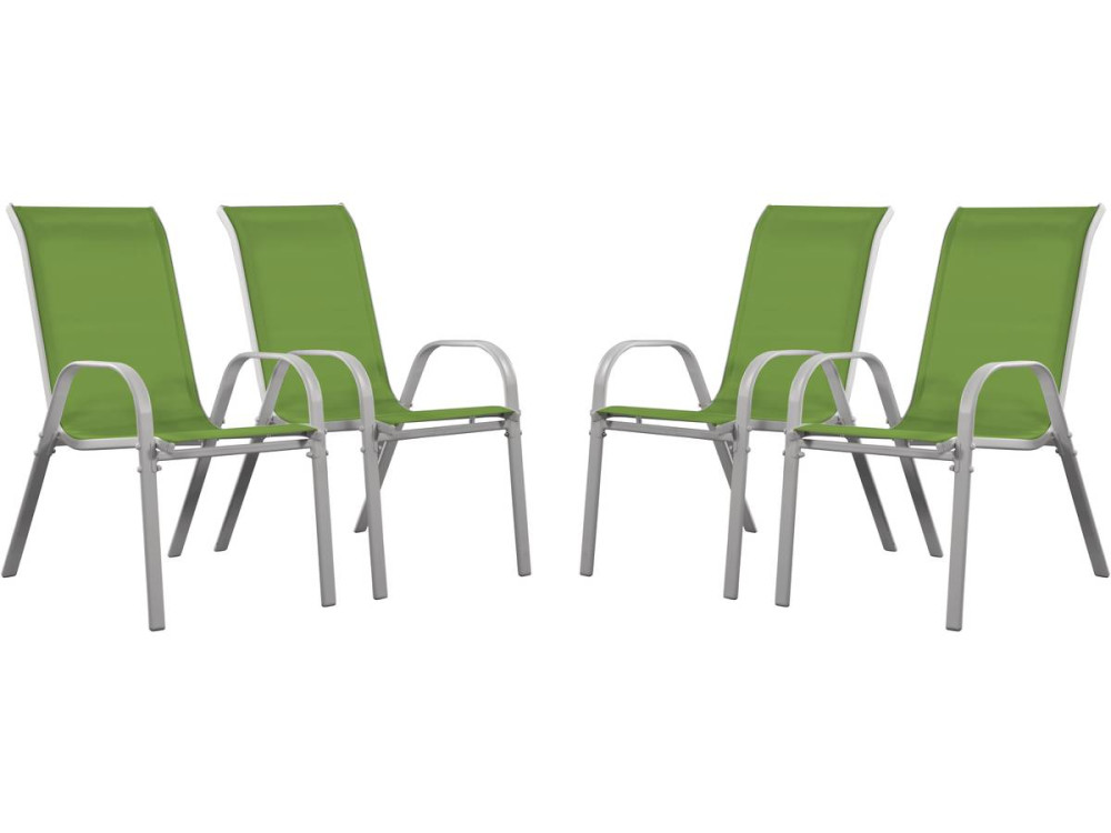 Poltrona de Jardim em textilene "Cordoba" - Phoenix - Vert- Conjunto de 4