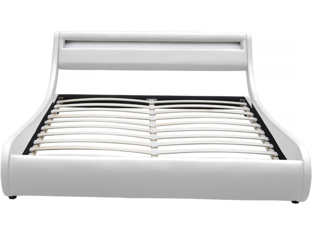 Cama LED "Natacha" - 180 x 200 cm - Branca