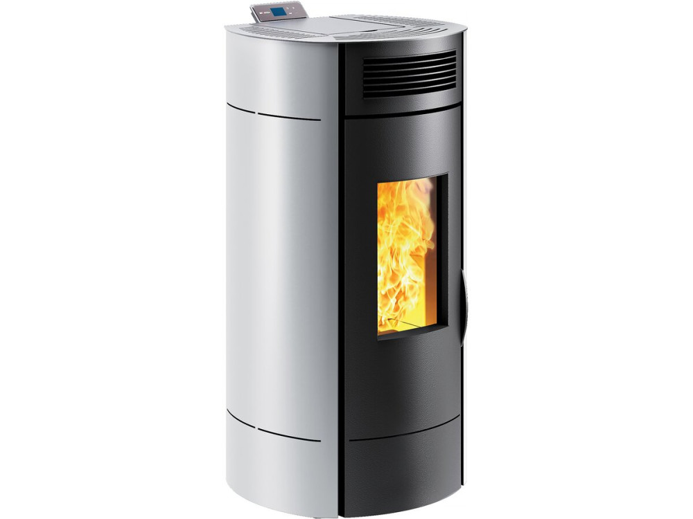 Poêle à granulés "Lodi 8 " étanche - 3,1 à 8 kW - Wifi - Blanc