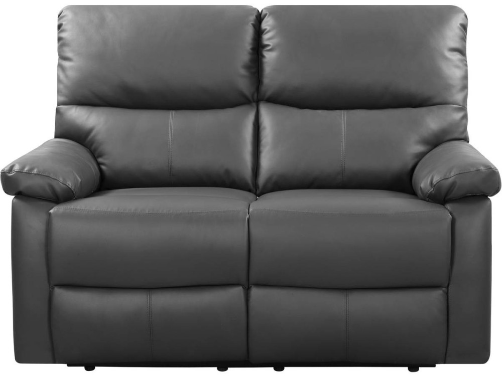 Sofá relaxante "Lincoln" - 147 x 89 x 103 cm - 2 lugares - Cinza
