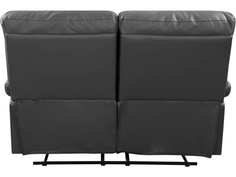 Sofá relaxante "Lincoln" - 147 x 89 x 103 cm - 2 lugares - Cinza