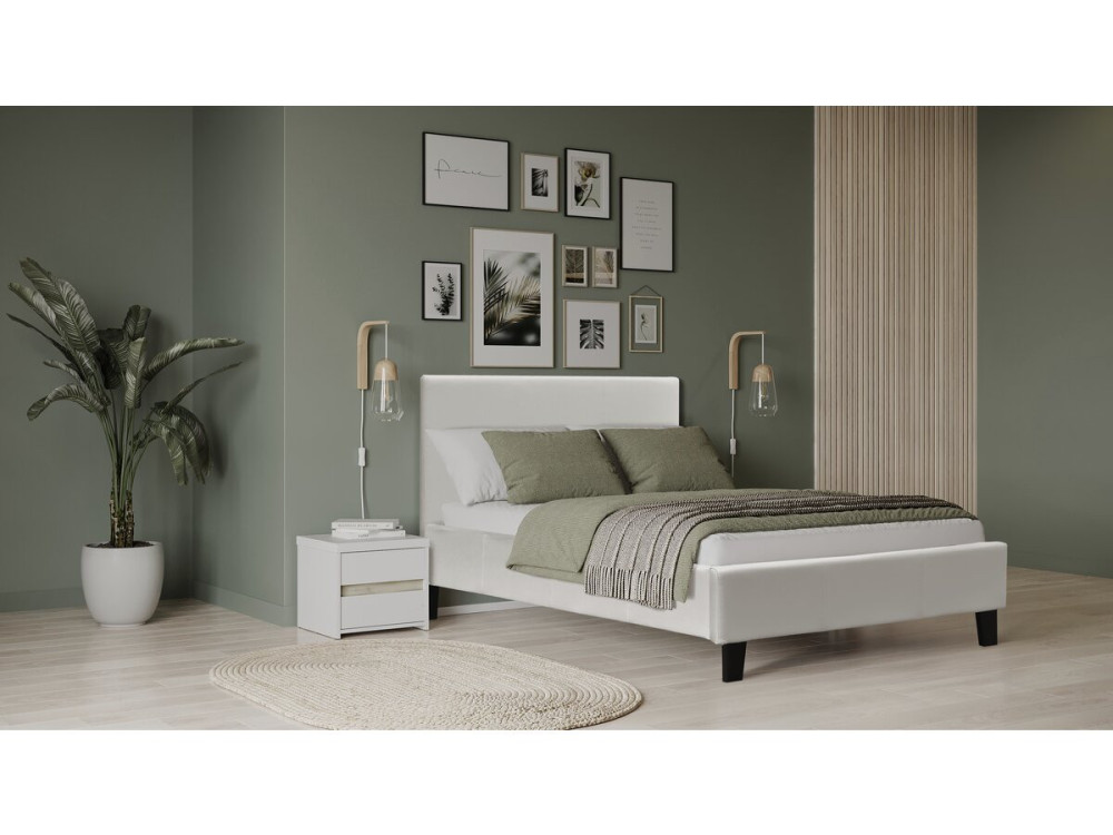 Cama "Lina" - 90 x 190 cm - Bege