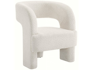 Poltrona de design "Madison" de 3 pernas - Branco