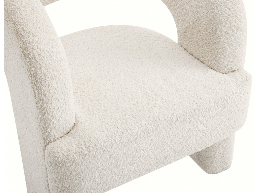 Poltrona de design "Madison" de 3 pernas - Branco