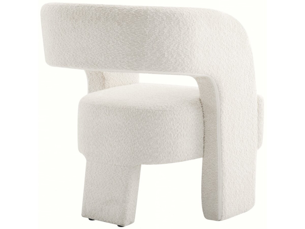 Poltrona de design "Madison" de 3 pernas - Branco