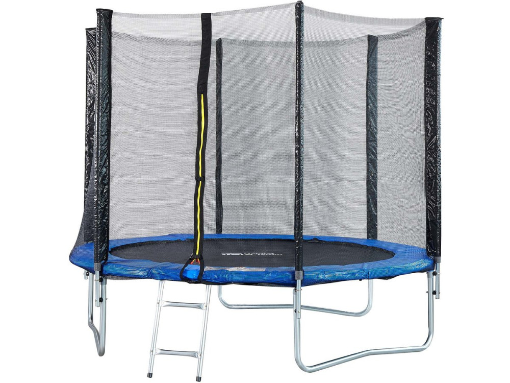 Trampolim "Joycy" - Ø 2,44 m - Com rede + escada + cobertura + kit de ancoragem