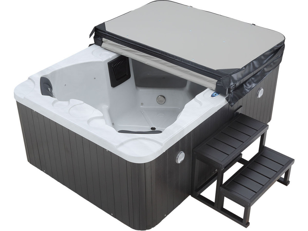 Spa LED "Haiti" 4 lugares - Alto-falantes Bluetooth integrados - Branco