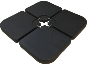 Base para guarda-sol 4 placas ponderadas até 3 x 3 - 52L - Preto