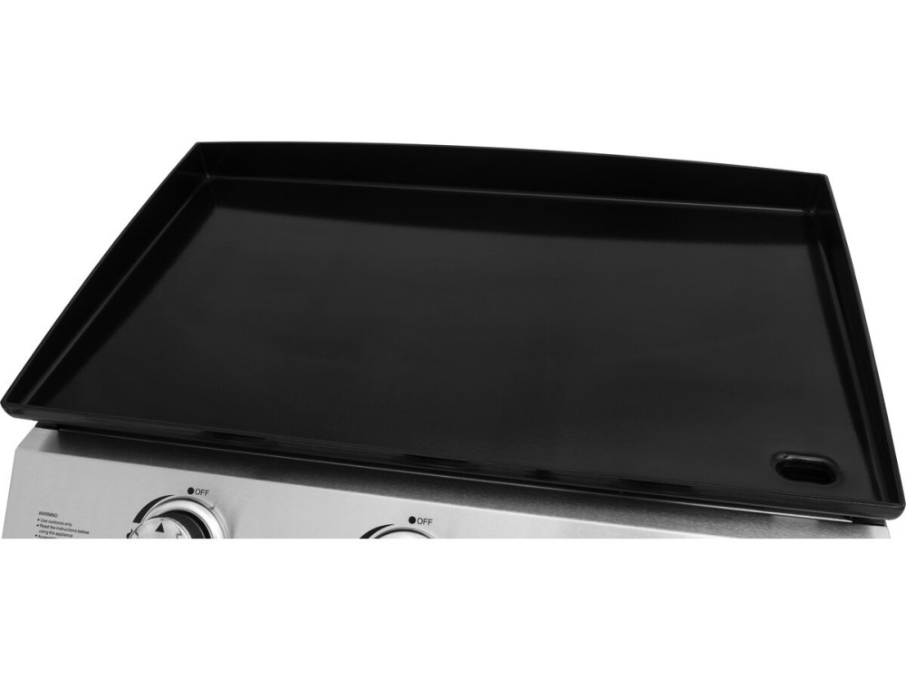 Plancha a gás 3 queimadores "Jolly" - 7,5 Kw - Cinza