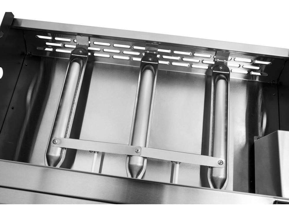 Plancha a gás 3 queimadores "Jolly" - 7,5 Kw - Cinza