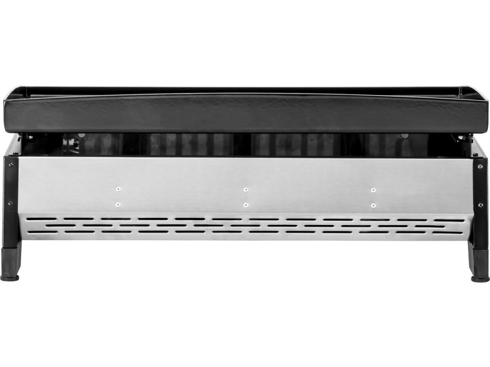 Plancha a gás 3 queimadores "Jolly" - 7,5 Kw - Cinza