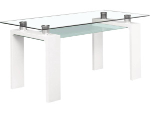 Mesa de jantar "Eva" - 150 x 80 x 75 cm - Lacada branca