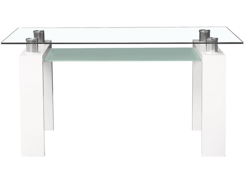 Mesa de jantar "Eva" - 150 x 80 x 75 cm - Lacada branca