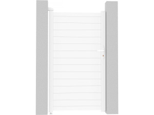 Portão de alumínio "Eric" - 101,2 x 180,9 cm - Branco