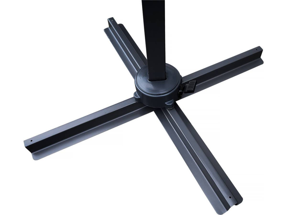 Guarda-sol de jardim deslocado "Soleil" - 2,5 x 2,5 m - Azul