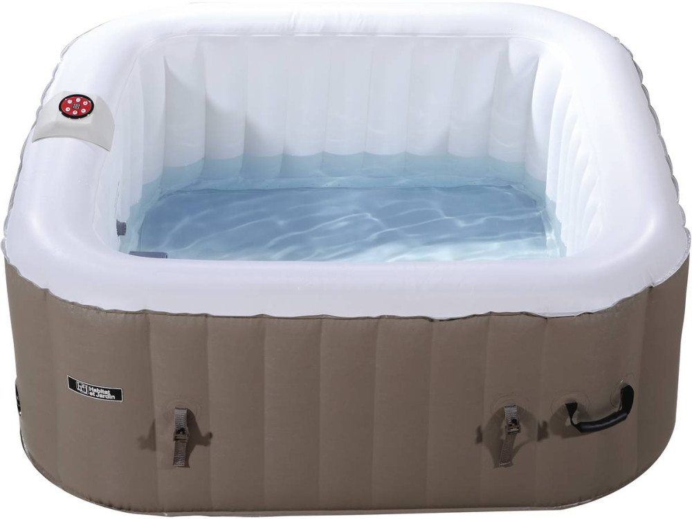 Spa Inflável  "Monac" -em PVC - 4 lugares - Acastanhado / creme