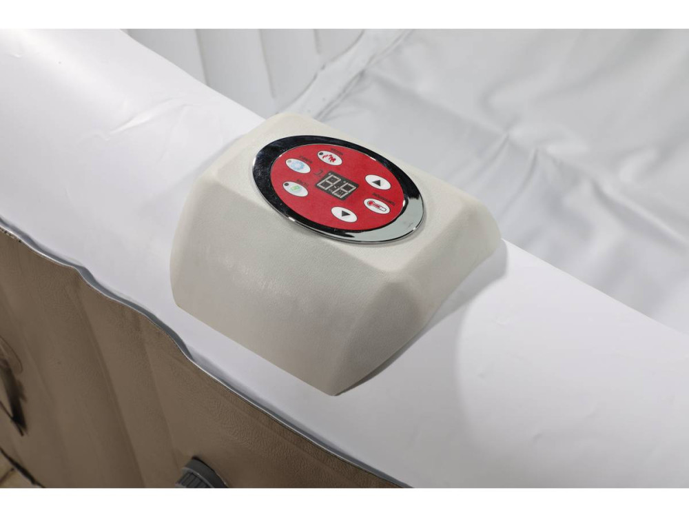 Spa Inflável  "Monac" -em PVC - 4 lugares - Acastanhado / creme