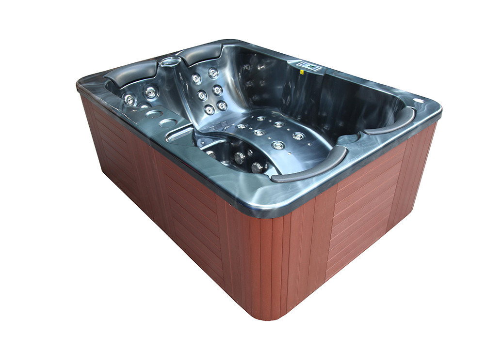 Spa "Fidji" de 4 lugares - Tanque cinza - Sistema Balboa + estação iPhone integrada - 210x152x81 cm