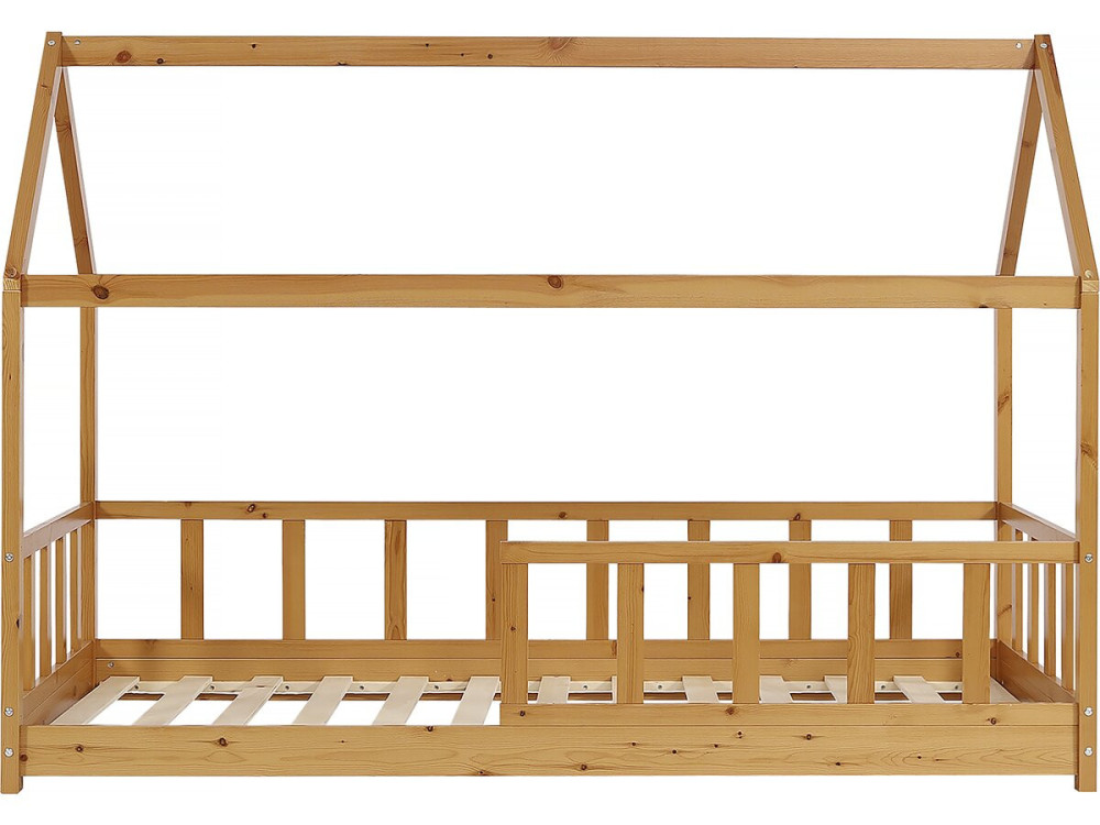 Cama de criança em madeira "Mila" - 90 x 190 cm - Castanho