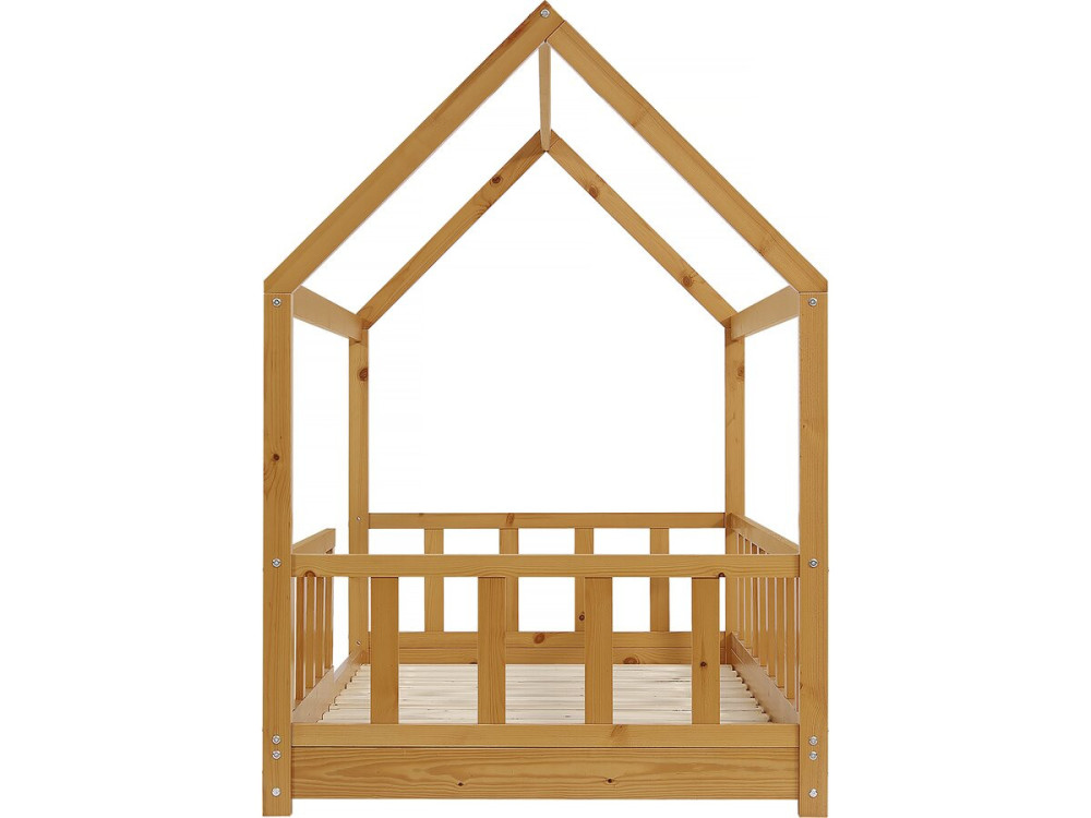 Cama de criança em madeira "Mila" - 90 x 190 cm - Castanho