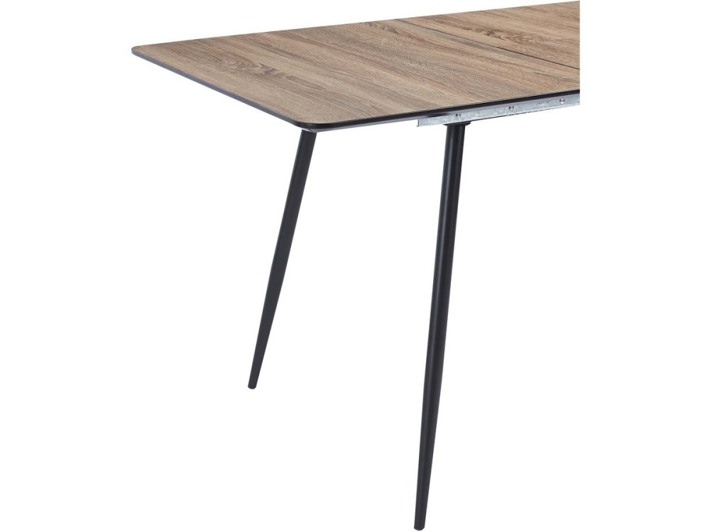 Mesa de jantar extensível "Ebele" - 120/160 x 80 x 76 cm - Carvalho