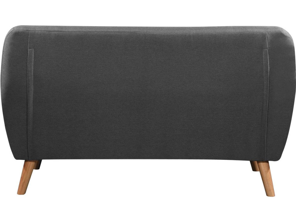 Sofá fixo de tecido "Cody" - 145 x 77 x 84 cm - 2 lugares - Cinza