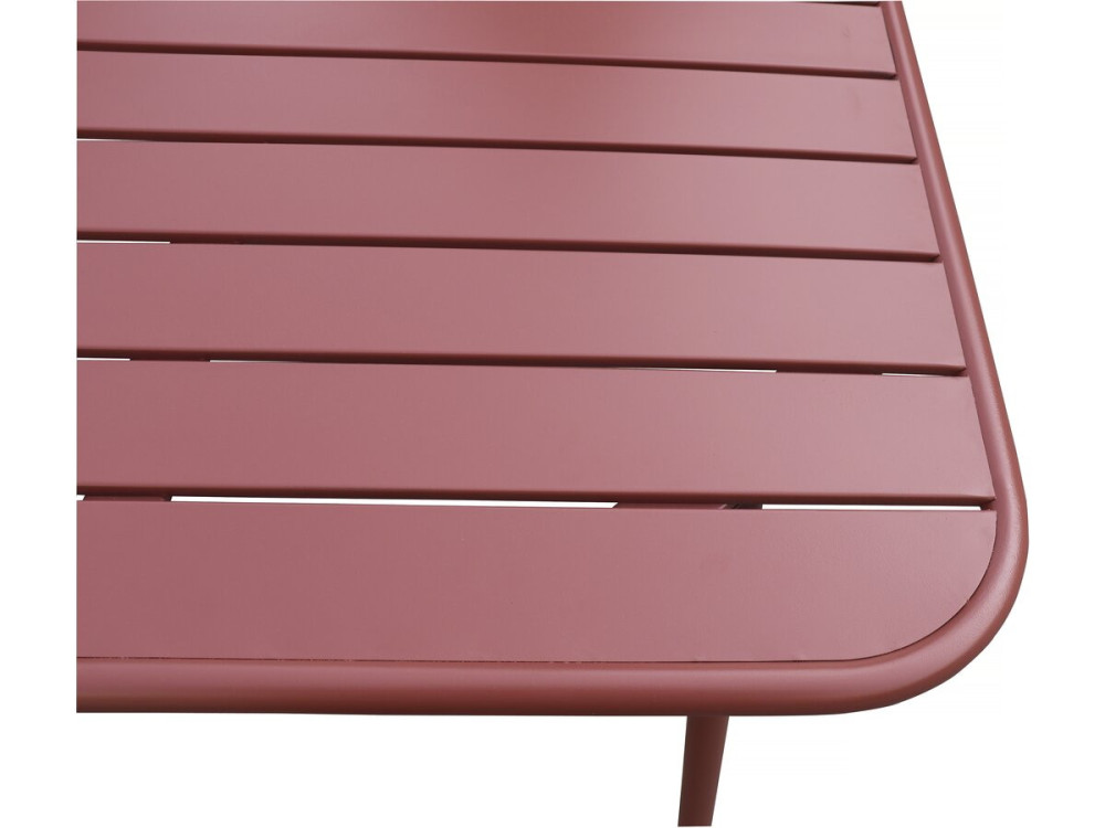 Conjunto de jantar de jardim em metal "Bilbau" - 8 lugares - Terracota
