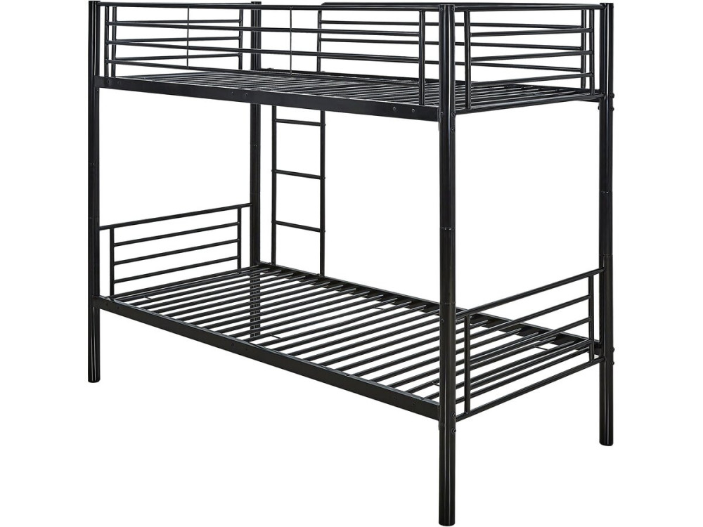 Beliche "ADAM" com gaveta auxiliar - 90 x 190 cm - Metal - Preto