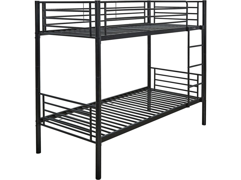 Beliche "ADAM" com gaveta auxiliar - 90 x 190 cm - Metal - Preto