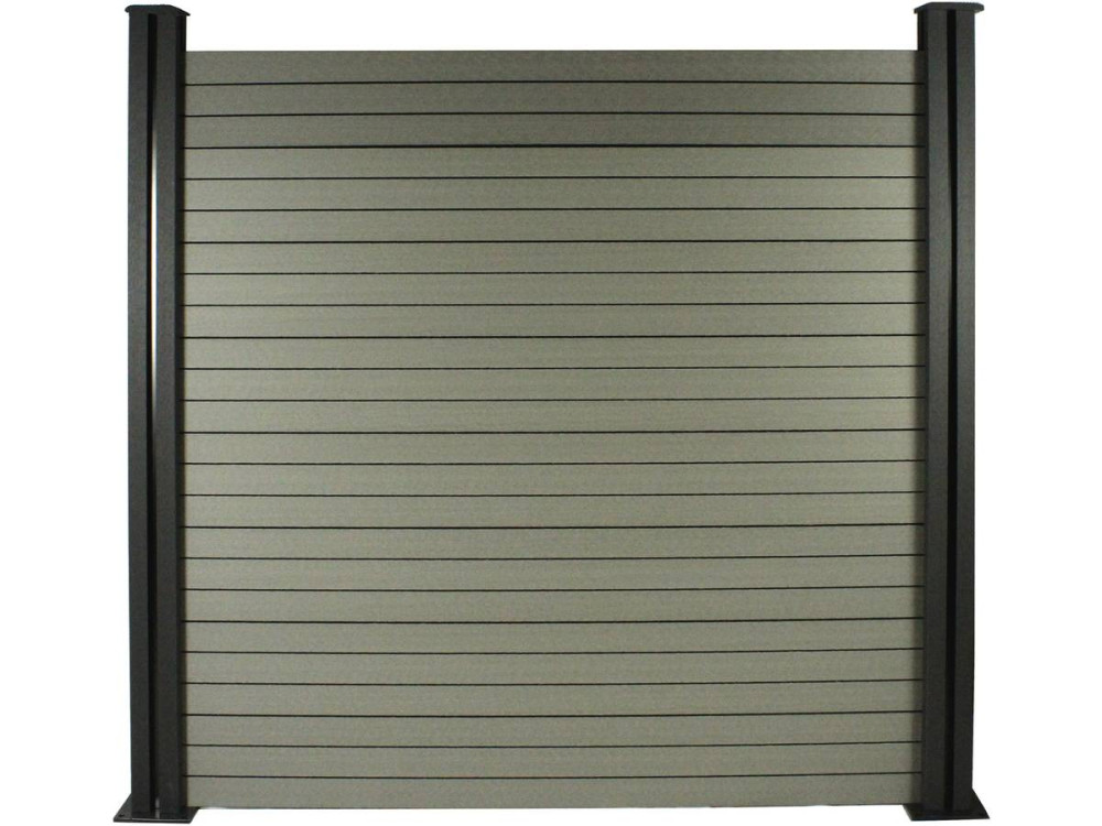 Kit Cerca Composta 4,8 x 1,2 m - Kit de fixação grátis - Cinza