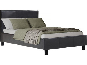 Cama "Lina" - 90 x 190 cm - Preto