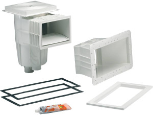Skimmer "Panel Protect" 15 L - Grande abertura - Branco