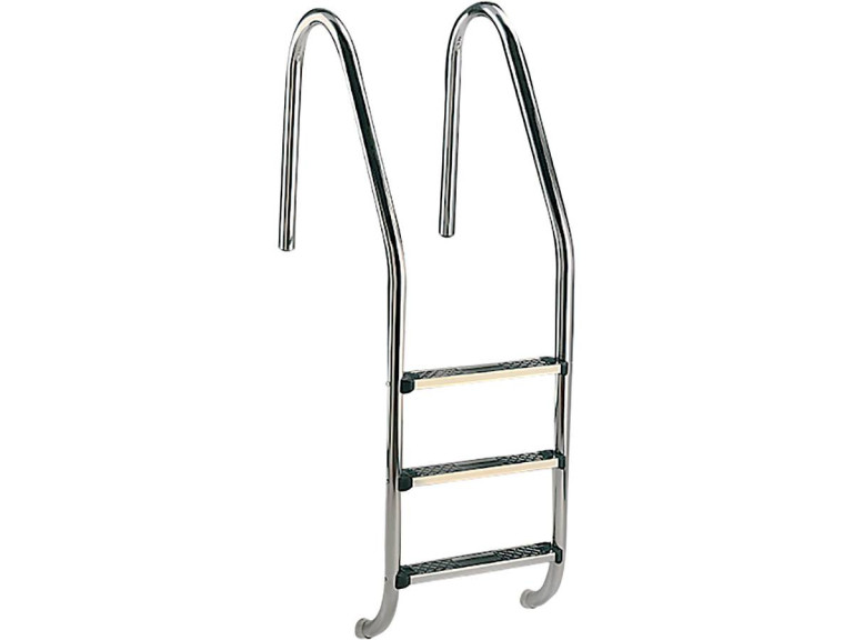 Escada de piscina standard - 3 degraus neutros - Aço inoxidável