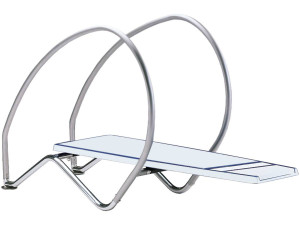 Trampolim flexível “Dynamic com arcos” - 200 x 147,1 x 60 cm - Branco