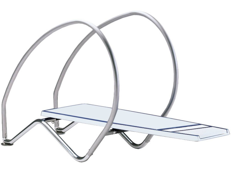 Trampolim flexível “Dynamic com arcos” - 200 x 147,1 x 60 cm - Branco
