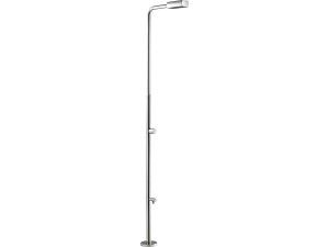 Chuveiro de piscina clássico "Angel" com lava-pés - H.212.8 cm - Aço