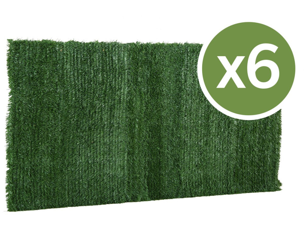 Conjunto de 6 sebes artificiais - 150 x 300 cm