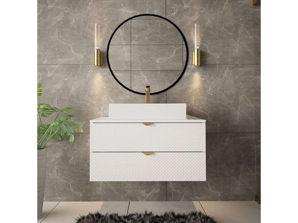 Móveis de casa de banho "Ios" - 2 peças - Branco