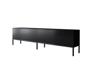 Móvel TV de madeira "Lord" - 180 x 30 x 47 cm - Preto