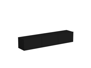 Suporte de TV em madeira "Denby" - 160 x 31 x 29 cm - Preto