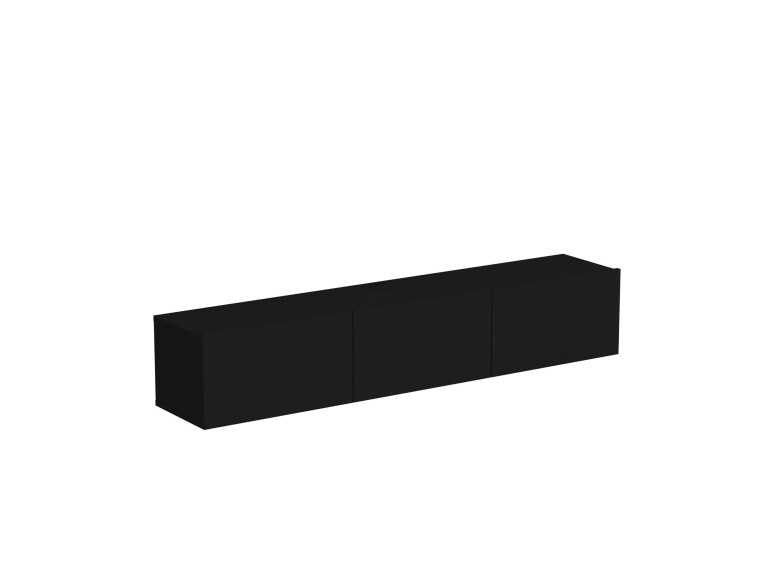 Suporte de TV em madeira "Denby" - 160 x 31 x 29 cm - Preto