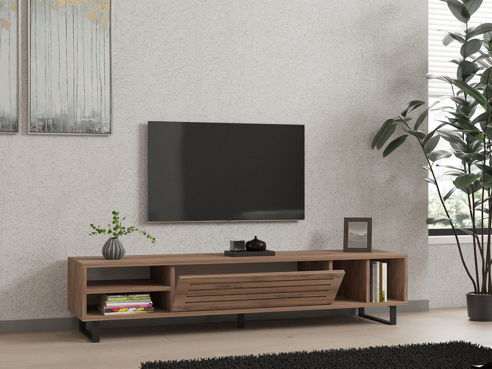 Suporte de TV em madeira "Safir" 160 x 40 x 35 cm - Pinho Atlântico